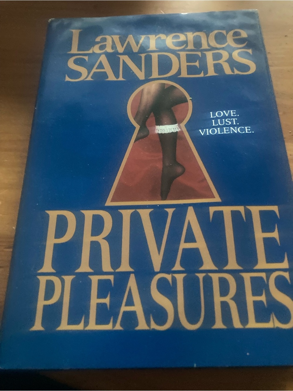 Lawrence Sanders "Private Pleasures" Blue Hardcover Book